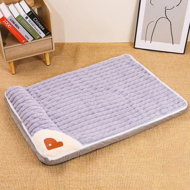 Cama Lavável Antiderrapante de Luxo para Cães Pequenos e Médios e Gatos com Tapete Removível para Inverno