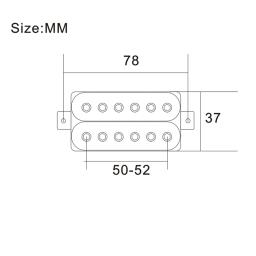 Vintage alnico 5 humbucker captador bobina dupla guitarra elétrica ponte captador peças de guitarra preta som quente preto - Image 5
