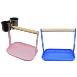 Papagaios pássaro playground poleiro ginásio suporte com bandeja cocô plástico acessórios para pássaros - Image 1