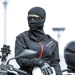 Rockbros manter quente balaclava inverno feminino capacete da bicicleta da motocicleta boné interno ciclismo esqui máscara facial térmica à prova de vento chapéu - Image 5