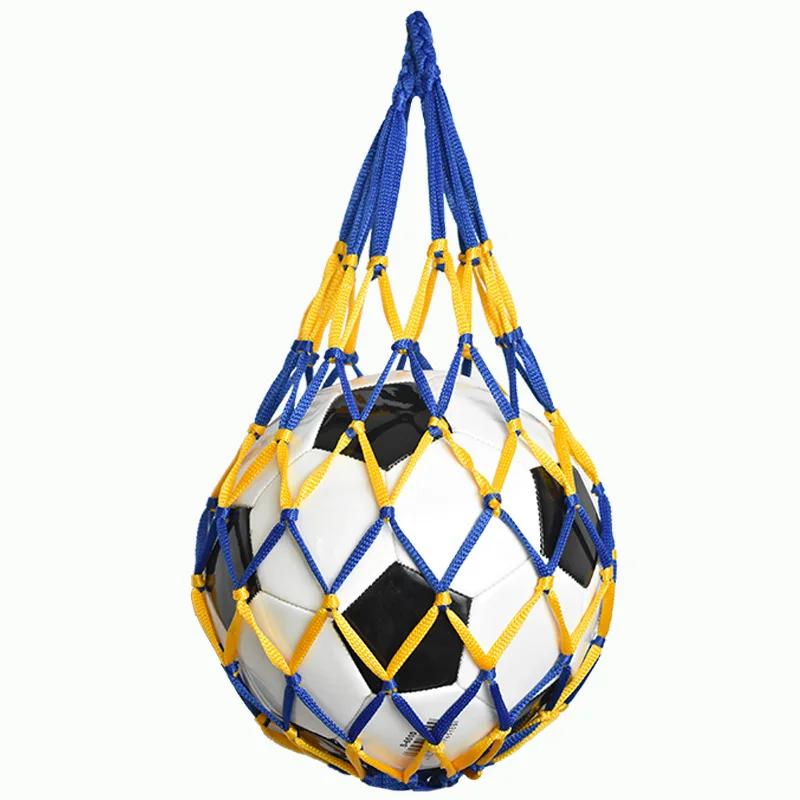 Futebol Net Bag, Nylon Basket, Storage Bag, única bola Carry, Equipamento portátil, esportes ao ar livre, futebol, basquetebol, voleibol, 1pc - Image 1