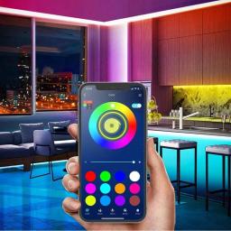 Fita LED USB, Fita RGB, Wi-Fi, Bluetooth, Fita, Ice String, Iluminação de Férias, Parede Gamer, Decoração do Quarto, 5050, 5V, 10 m - Image 6