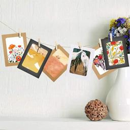 Combinação Durável Moldura De Papel Com Clipes, Decoração Para Casa, Álbum De Fotos, Imagem, Novo Artesanato - Image 5