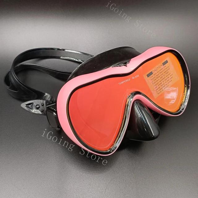 Máscara de mergulho profissional com snorkel e óculos anti-nevoeiro para uma experiência de natação superior