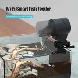 ILONDA-Alimentador Automático Wi-Fi de Peixes Dispensador de Alimentação de Longo Alcance, Controle Remoto com Temporizador, Alimentação Regressiva, 2ª Geração, Novo - Image 2