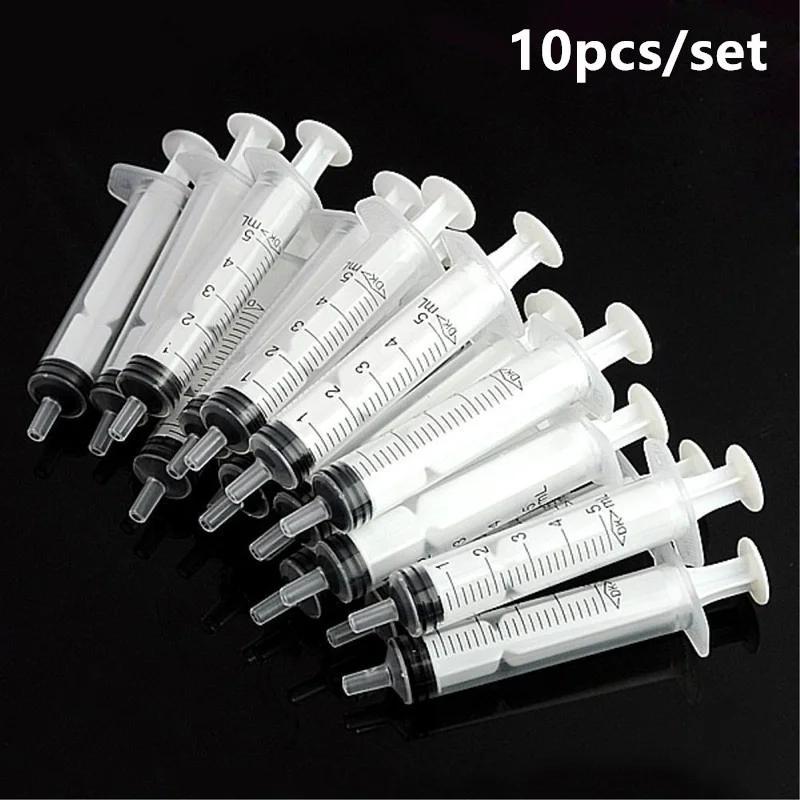 Seringa Injetora de Plástico Descartável, Nenhuma agulha para nutrientes de laboratório, Medindo pequeno Pet Food Feeder sem agulha, 5ml, 10x - Image 1