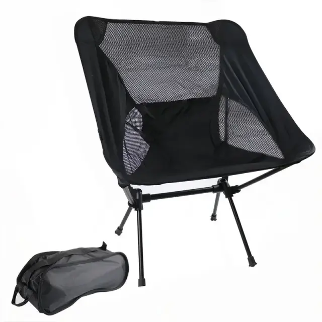 Cadeiras de Acampamento Dobráveis Ultraleves e Mochila Compacta para Aventuras ao Ar Livre