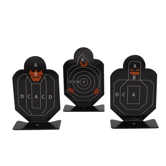 Alvos Duráveis de Metal para Tiro Tático em Airsoft - Pacote com 3 Peças Ideal para Práticas de Tiro e Caça