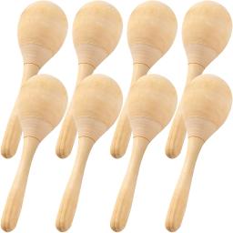 8 pçs brinquedos maraca de madeira crianças instrumento brinquedos chocalhos musicais maracas instrumentos shaker shakers para criança - Image 5