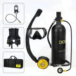 Conjunto De Cilindro De Oxigênio Para Mergulho, Tanque De Ar Subaquático, Bomba De Mão, Equipamento De Mergulho, Snorkel, X5000Plus, 2L - Image 2