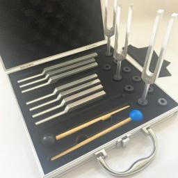 Instrumentos de Percussão Profissional, Tuning Fork Set, Sound Healing, Diapason Terapêutico, Ressonância Colorida, 10Pcs - Image 3