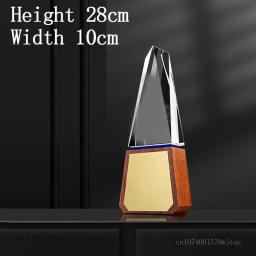 Produção personalizada de Troféu De Cristal De Madeira Maciça, Prêmio De Honra Personalizado, Lembrança, Decoração De Casa, Criativo, Produção - Image 4