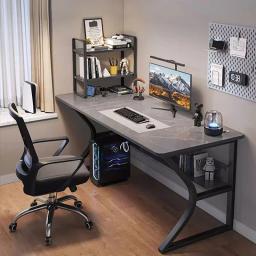 Conjunto de mesa e cadeira para escritório doméstico, design simples, mesa de jogos popular, computador, quarto, aprendizagem, escrita, estação de trabalho - Image 1