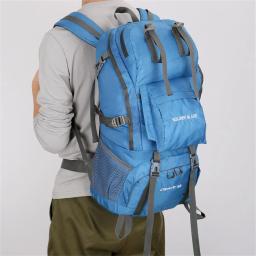 50l ao ar livre mochila de acampamento escalada saco à prova dwaterproof água montanhismo caminhadas mochila saco de desporto de náilon escalada com capa - Image 3