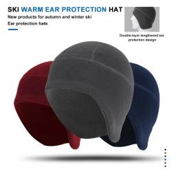 Loogdeel inverno quente esportes ao ar livre esqui ciclismo boné chapéu à prova de vento macio gorro feminino esqui bicicleta chapéu boné masculino lã polar - Image 6