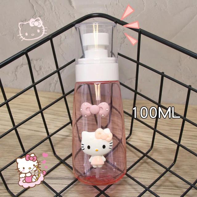 Spray Portátil Sanrio Bonito com Tema Hello Kitty para Maquiagem e Hidratação em Viagens