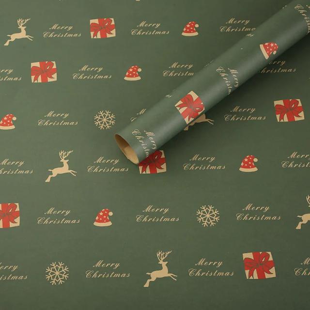 Papel Kraft Multifuncional Para Presentes e Decorações: Ideal Para Natal, Aniversários, Casamentos e Festas de Ano Novo - 50x70cm