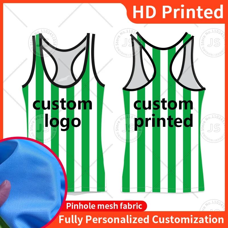Esportes personalizados colete sem mangas dos homens camiseta malha respirável colete de fitness correndo basquete superior equipe cultura uniforme roupas trabalho - Image 1