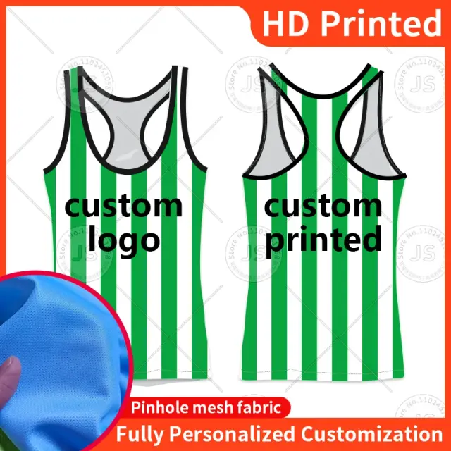 Colete Masculino Personalizado Sem Mangas em Malha Respirável para Fitness, Corrida e Basquete