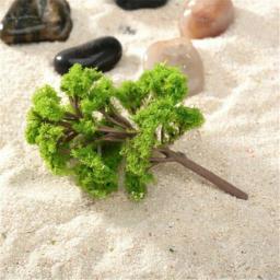 Mini árvores modelo artificiais, árvore miniatura, cenário, decoração de ferrovia, construção, acessórios para paisagem, 10 peças - Image 6