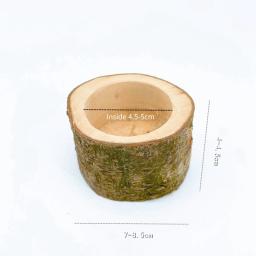 Tigela De Comida De Madeira Durável para Pequenos Animais, Fácil de Instalar, Hamster, Esquilo, Log, Brinquedos Pendurados - Image 6