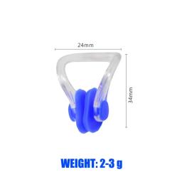 Clipe de nariz de natação de silicone macio de alta qualidade reutilizável confortável mergulho surf nadar clipes de nariz para adultos crianças 1 pçs - Image 5