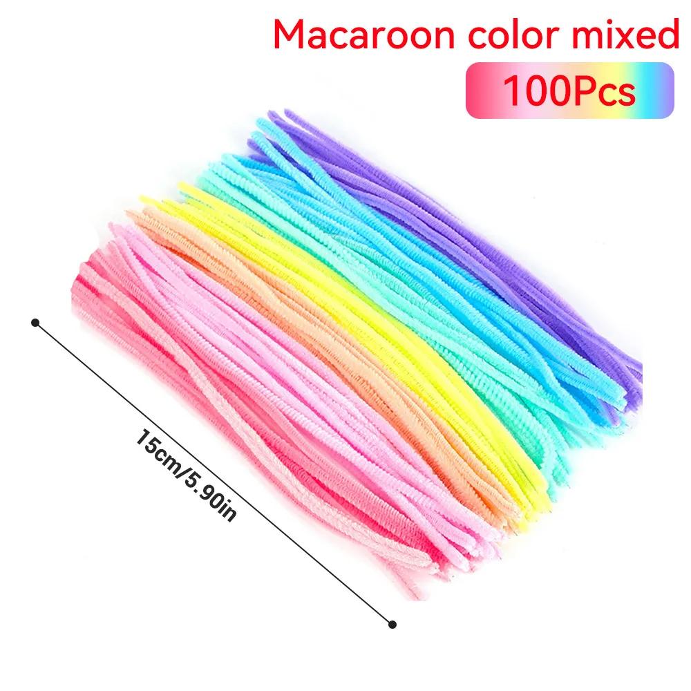 Colorido Chenille Pipe Cleaners Craft para crianças, hastes artesanais, furar limpadores, DIY Artes Suprimentos, brinquedos educativos para crianças, 40 pcs, 100pcs - Image 1