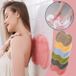Silicone Rub Back Brush para Banheiro, Almofada de Pé de Lavagem Antiderrapante, Massagem Duche com Otário, Massagem de Banho, Escova Esfoliante - Image 3