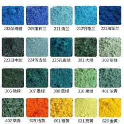Pigmento de cor sob esmalte cerâmico de 23 cores, faça você mesmo, pintado à mão, médio e alta temperatura, pó de cor ecologicamente correto 50g - Image 4
