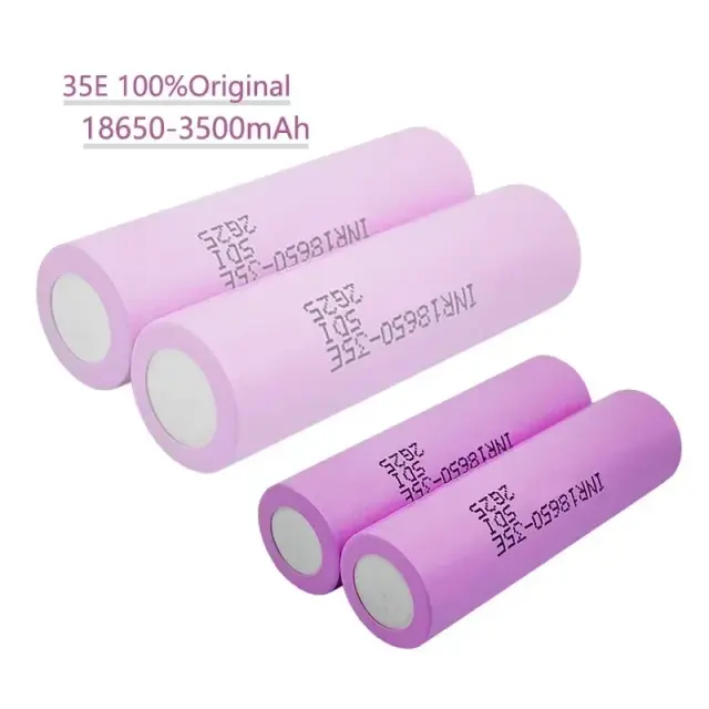 Bateria de Lítio 18650-35E 3500mAh 20A com Carregador