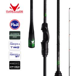 Purelure zero pequena isca luz alto carbono longo jogando vara de pesca em rocha fiação truta haste bfs fundição de pesca ul fluxo baixo - Image 1