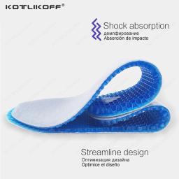 Kotlikoff palmilhas para as sapatilhas almofadas orthotic silicone gel massagem palmilhas esportivas inserção confortável macio almofadas de pé elástico - Image 2