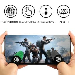 Dedo Dedales Gamer Capa, Sweatproof, Touch Screen, Fingertips Sleeve para PUBG Jogos Móveis, Acessórios Do Jogo, 1 Par - Image 4