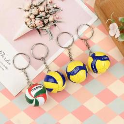 PVC voleibol chaveiro para criança bola de praia chaveiro criativo dos desenhos animados lembrança de esportes mini bola chaveiro do carro escola recompensa - Image 5