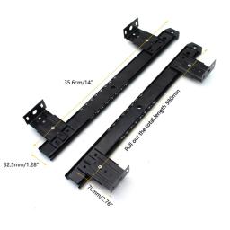 Altura ajustável sob mesa gaveta, durável deslizante prateleira, bandeja do teclado do computador, 2 pcs - Image 5