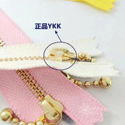 YKK-Metal Zipper para costura, dourado decorativo água Drop Slider, Pull Close End Craft, acessório DIY Bag, 3 #, 12, 15, 20cm, 100pcs por lote - Image 3