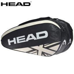 CABEÇA-Saco de Tênis Profissional com Isolamento Térmico, Mochila Racket Squash, Bolsas de Ombro Unisex, Original, Pacote 6 - Image 1
