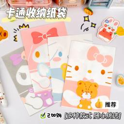 Mini Saco De Armazenamento De Papel, Cute Cartoon Sanrio Kuromi, Petiscos De Frutas, Embalagem De Amor, Saco De Presente Decorativo, Festa - Image 2