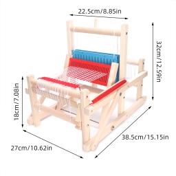 Tear das crianças mini máquina de confecção de malhas de fiação artesanal diy que faz o fio tecelagem em casa adulto estudante brinquedos educativos - Image 3