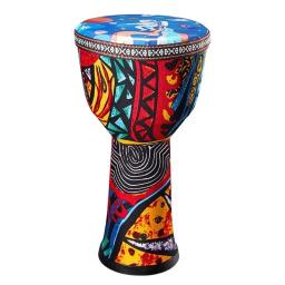 Tambor africano esculpido à mão para instrumento musical, madeira maciça, pele de cabra, Djembe tradicional, 8 em - Image 1