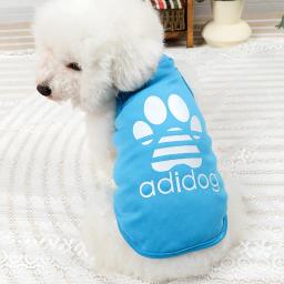 Designer Leve Pet Vest para Cães Pequenos Respirável Cat Clothing Candy Color Puppy Summer Clothes Sleeveless Pet T Shirts - Image 3