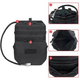 Mochila de hidratação tática, Airsoft Combat Molle Water Bag, Caça Caminhadas Vest, Expansão anexada bolsa, Equipamento - Image 5