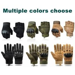 Luvas táticas luvas de tiro toque design proteção fitness esportes motocicleta caça dedo cheio luvas caminhada - Image 2