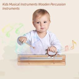 Instrumentos musicais brinquedos com saco de transporte instrumentos de percussão de madeira, educação precoce, presentes para crianças e crianças, 13 pcs/set - Image 3
