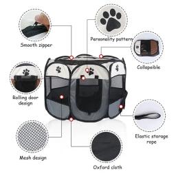 Coleção AliExpress Portátil dobrável Pet Tent, cerca octogonal, abrigo para cachorros, fácil de usar, fácil operação ao ar livre, grandes gaiolas, cercas de gato, canil - Image 3