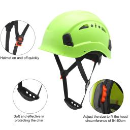 Capacete de segurança de ventilação grande com 50 PCs adesivos, abs, construção, chapéu CE, óculos, escalada, viseira, resgate, boné de trabalho - Image 2