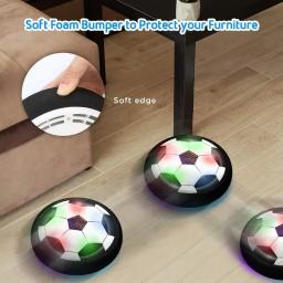 LED Hover Soccer Ball com Espuma Bumper, Brinquedos de futebol para criança, Air Power Training Ball, Bateria Musical Alimentado, presente de aniversário - Image 1
