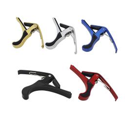 Universal Guitar Capo Clamp, Clip Key Transparente, Metal Alloy, Capo para Acústico Clássico, Acessórios e Peças para Guitarra Elétrica - Image 1