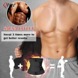 Cintura trainer espartilho para homens treino sauna suor barriga trimmer cinto esportes compressão corpo shaper cinto de fitness perda de peso - Image 3