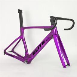 Quadro de cascalho de carbono 700*32c 2025 r58 t1000 quadro de bicicleta de estrada de carbono t47 cabo escondido conjunto de quadros de bicicleta de estrada 140mm/160mm freio a disco - Image 2